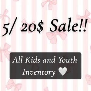 🤍🤍 FLASH SALE!! 🤍🤍 All Kids And Youth Items Bundle Together 5 Items for 20$!